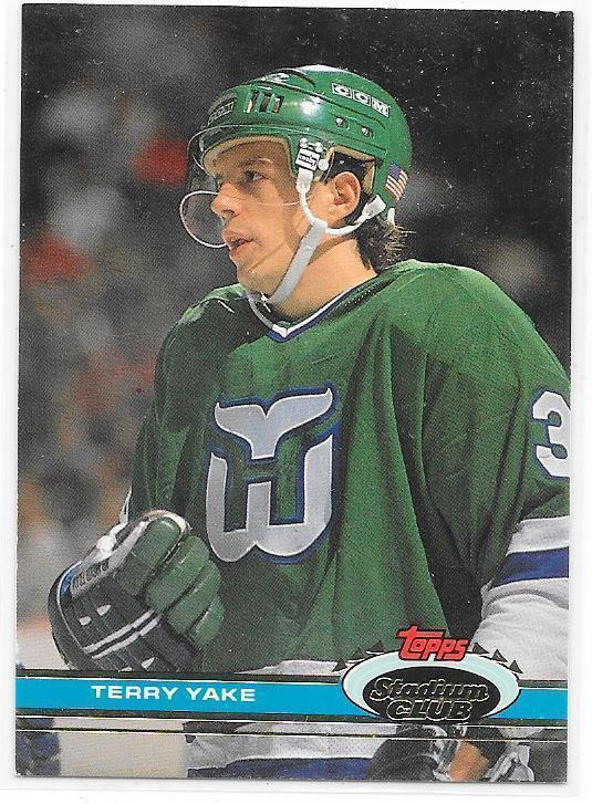 1991-92 Stadium Club #374 Terry Yake Hartford Whalers