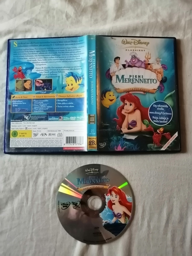 Pieni merenneito (Little Mermaid, Disney)