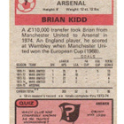 Purkkakuva Jalkapallo n:o 7 BRIAN KIDD. ARSENAL - pikkukuva 2
