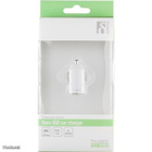 Deltaco USB Nanolaturi Autoon, USB A naaras, 2.1A, valk.UUSI - pikkukuva 3