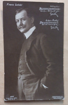 Franz Lehár - säveltäjä, mv pk, ei p-