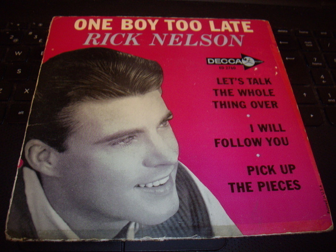 7" EP -levy : RICK NELSON ( DECCA ED 2760 ) Sis.postikulut
