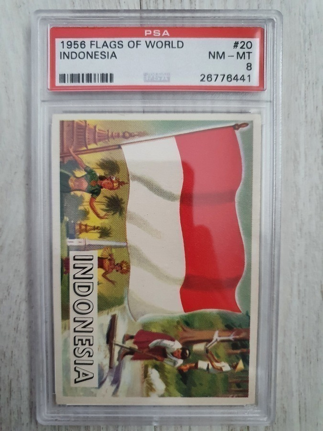 1956 Flags of world Indonesia PSA 8