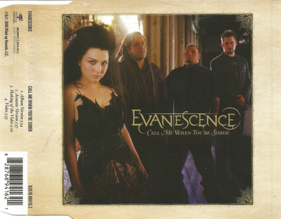 Evanescence • Call Me When You're Sober CD Maxi-Single