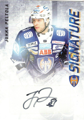 2015-16 Cardset JUKKA PELTOLA Tappara Signature nimmari