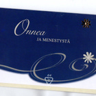 °°ONNEA JA MENESTYSTݰ2-osainen KORTTI / & kuori (UUSI) - pikkukuva 1