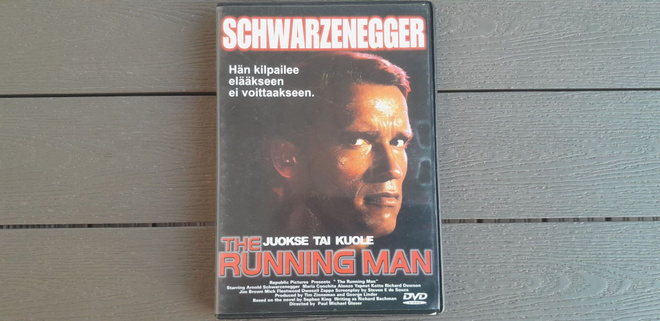 DVD: The Running Man / Juokse Tai Kuole (Schwarzenegger 1987