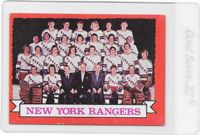 1973-74 Topps #102 New York Rangers joukkuekuva