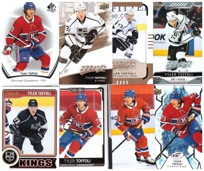 8 x TYLER TOFFOLI Kings, Canadiens
