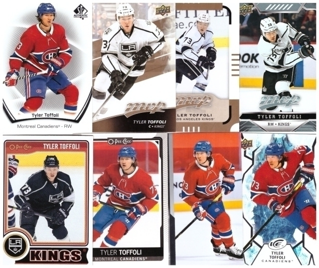 8 x TYLER TOFFOLI Kings, Canadiens