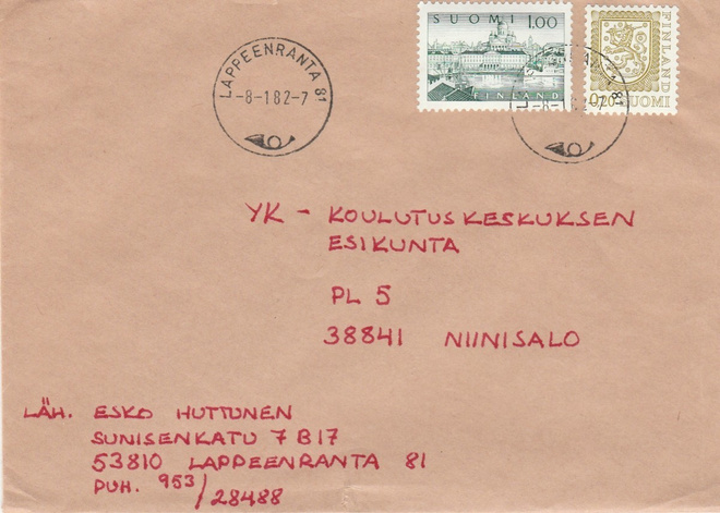 Postileima, LAPPEENRANTA 81