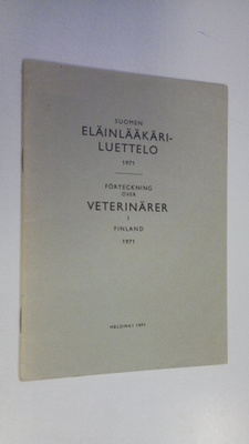 Suomen eläinlääkäriluettelo 1971