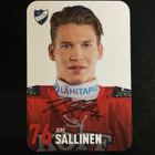 JERE SALLINEN - HIFK. KERÄILYKORTTI. AITO NIMIKIRJOITUS ! - pikkukuva 1