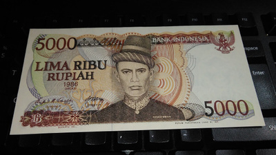 Indonesia 5000 Rupiah 1986 P125 UNC
