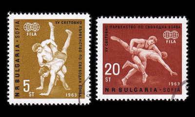 Bulgaria 1383-4 o Vapaapainin MM-kisat (1963)