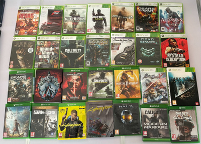 Xbox Series X, One ja Xbox 360 -pelejä