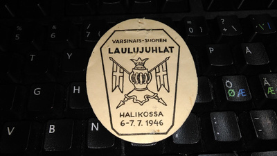 Rintamerkki Laulujuhla Halikko 1946 26/5