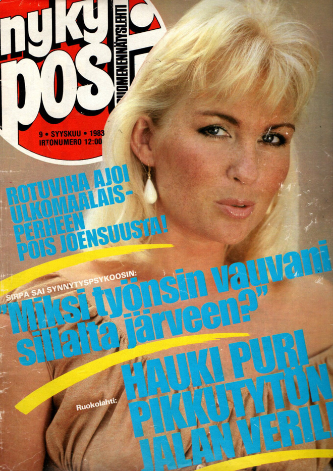 Nykyposti n:o 9 1983 Maarit Leso. Hanni. Tuula Raninen. Esa.