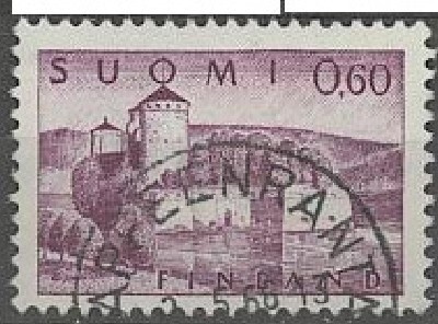 M63 1963 60p Olavilinna lähes loisto LAPPEENRANTA-66