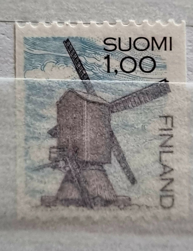 LaPe R917 - Yleismerkki 1983 - Tuulimylly - rullamerkki  **