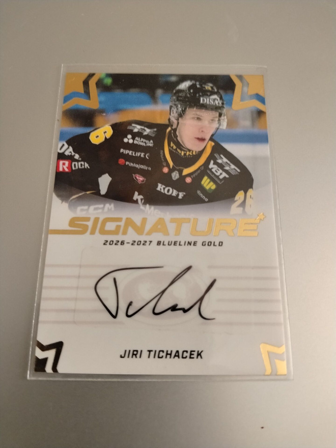 26-27 Blueline Signature Gold Jiri Tichacek /40 Kärpät