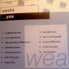 SASHA  ::  ...YOU  ::  RARE  PROMO  CD  ALBUM       2000 - pikkukuva 2