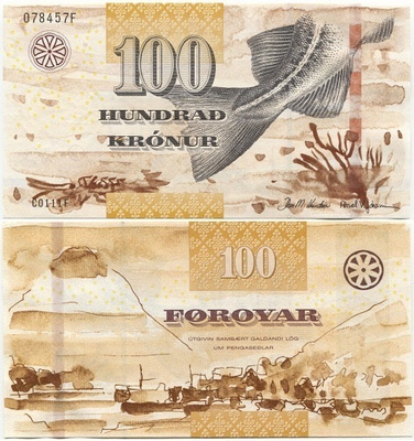 Färsaaret Føroyar 100 Krónur 2011 (P-30) UNC