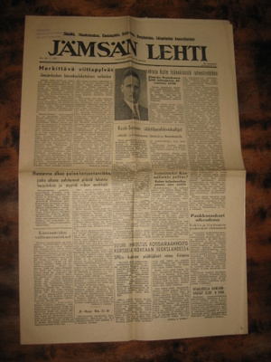 Sanomalehti  Jämsän Lehti  24.5.1952
