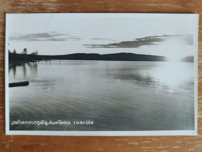 INARI Juhannusyön aurinko Inarilla