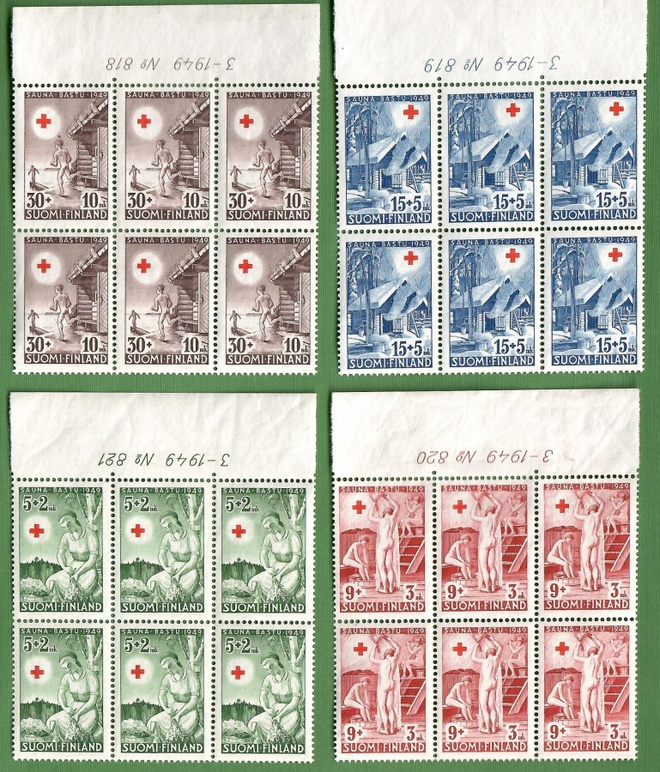SPR-kuusilot 1949. Sauna sarja (100)