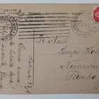 Nuori leidi isossa kukkahatussaan ja juhlapuvussa,  p. 1910 - pikkukuva 2