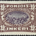 1920 Pohjois-Inkeri 10 mk * LaPe P-I 14 liimakejälki - pikkukuva 1