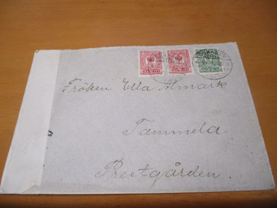 1915 Ödkarby sens kuori Tammelan pappilaan