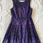 * OASIS tummanvioletti MEKKO mustalla kuvioilla * koko 38 * - pikkukuva 1