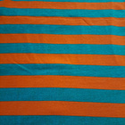Oranssi vihreä neulos collegekangas 205x140cm - pikkukuva 1