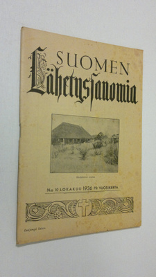 Suomen lähetyssanoma n:o 10 lokakuu 1936