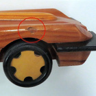 Bauer Jaguar E-type coupe, puuta, 1:12. Puinen auto - pikkukuva 5