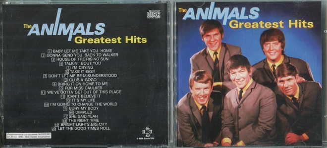 THE ANIMALS . CD-LEVY . GREATEST HITS