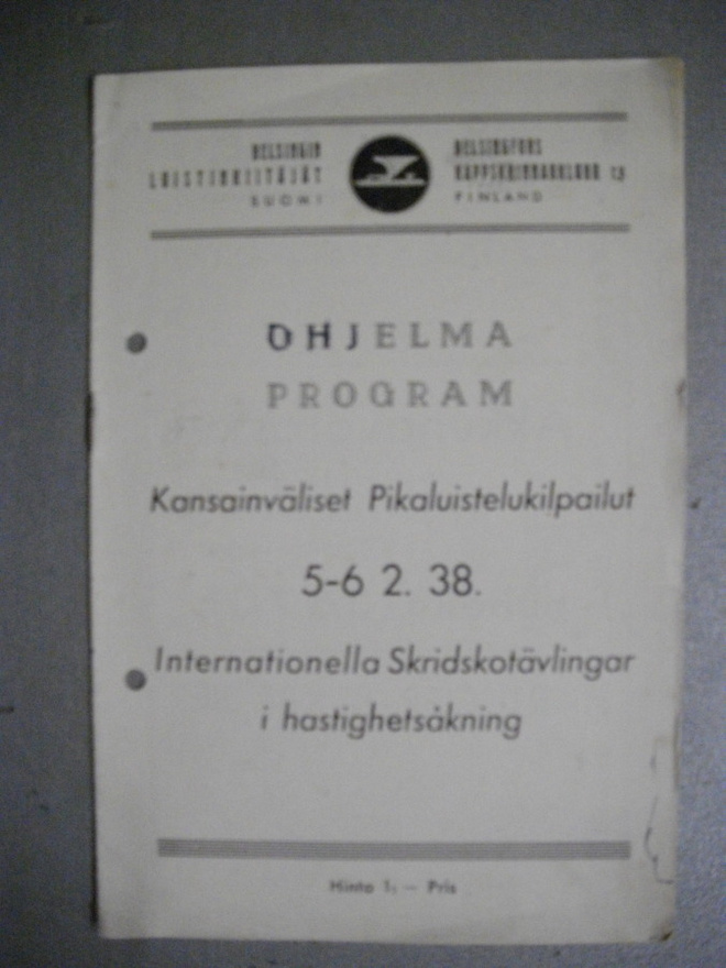Kansainväliset Pikaluistelukilpailut 5-6.2.38 (10.11)