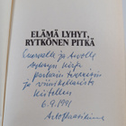 Arto Paasilinna : Elämä lyhyt, Rytkönen pitkä (signeeratt... - pikkukuva 3