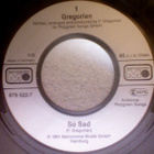 GREGORIAN  ::  SO SAD / DEPRESSIONS  ::  VINYYLI  7"    1991 - pikkukuva 3