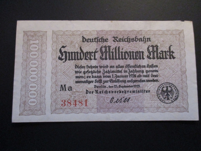GERMANY 20 000 000 MARK 1923 UNC NIRHASU YLÄR.  (K15-S110)