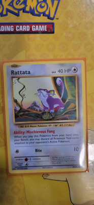 Rattata #66 Pokemon Evolutions card