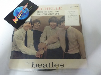 THE BEATLES - MICHELLE VG+/VG- TAKAKANSI PUUTTUU! 7"