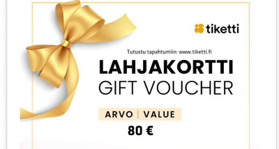 Tiketti lahjakortti