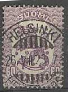 1921 60p violetti Helsinki-23 lähes loisto