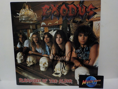EXODUS - PLEASURES OF THE FLESH VG+/EX+ LP + NIMMARIT