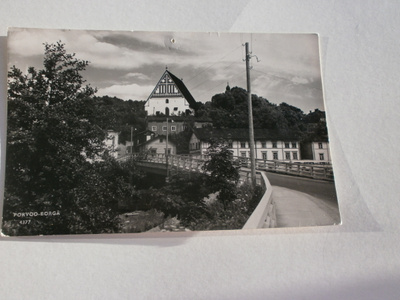 Porvoo - Borgå 4377, kirkko ja silta, valokuvapk, ei p.