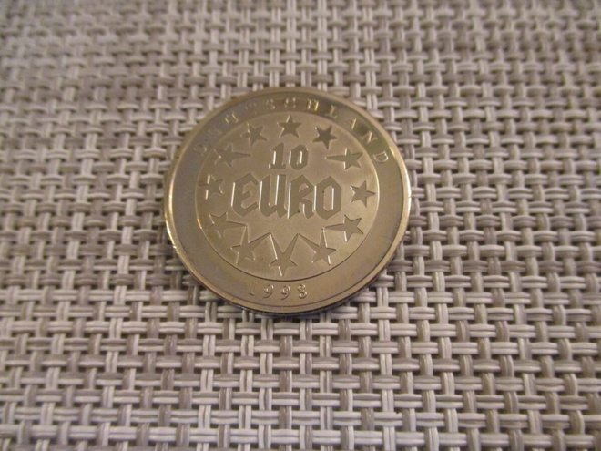 Deutschland 10 Euro mitali 1998.