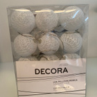 DECORA: LED-pallovalosarja paristoilla 20 LED, uusi - pikkukuva 2